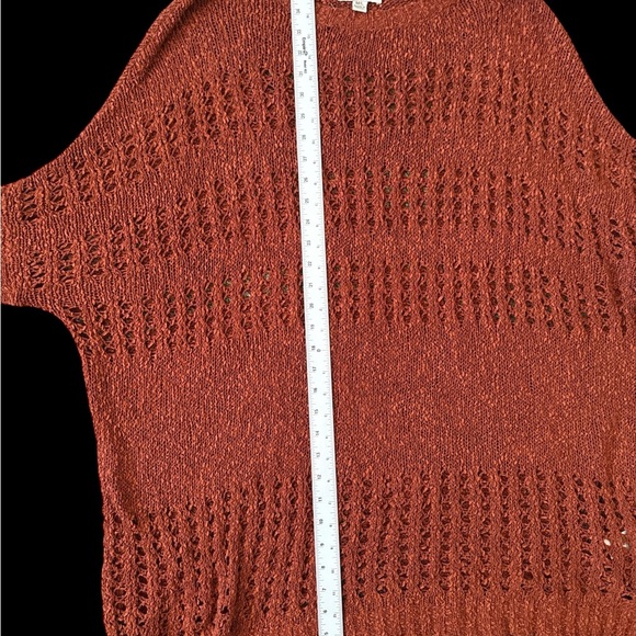 Cozy Casual Women's Rust Knit Sweater - Picture 2 of 5